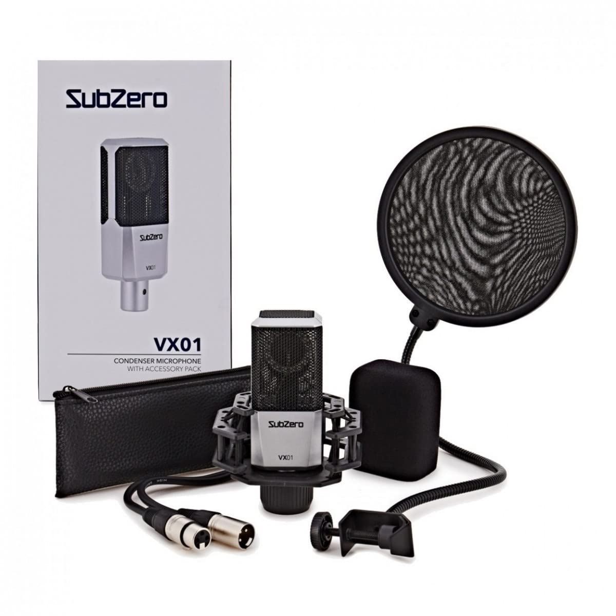 SubZero VX01 Professionelles Gesangsmikrofon für Gesang XLR