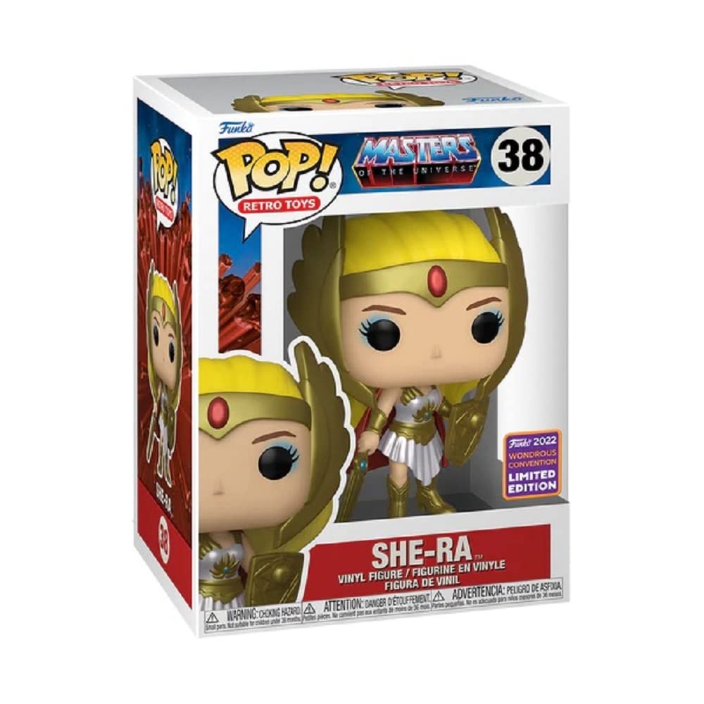 Funko 63691 Pop! Retro Toys: Masters of the Universe - She-Ra (Wondrous Convention Limited Edition) #38, Metallic - Image 3
