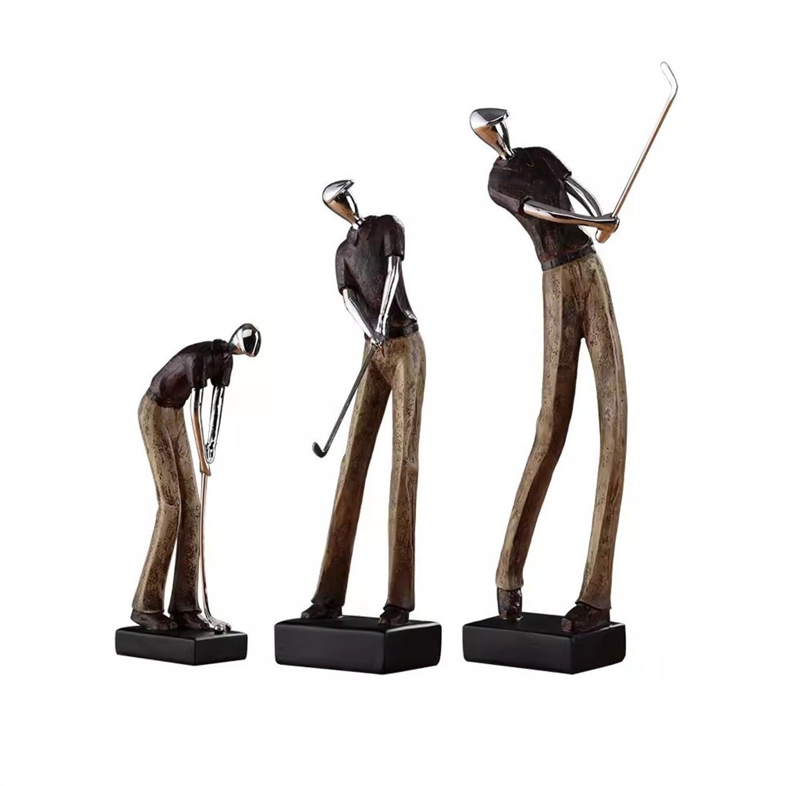 FbqLhe1ahh Golf Sculpture Figure European Wine Cabinet Decorations Decor
