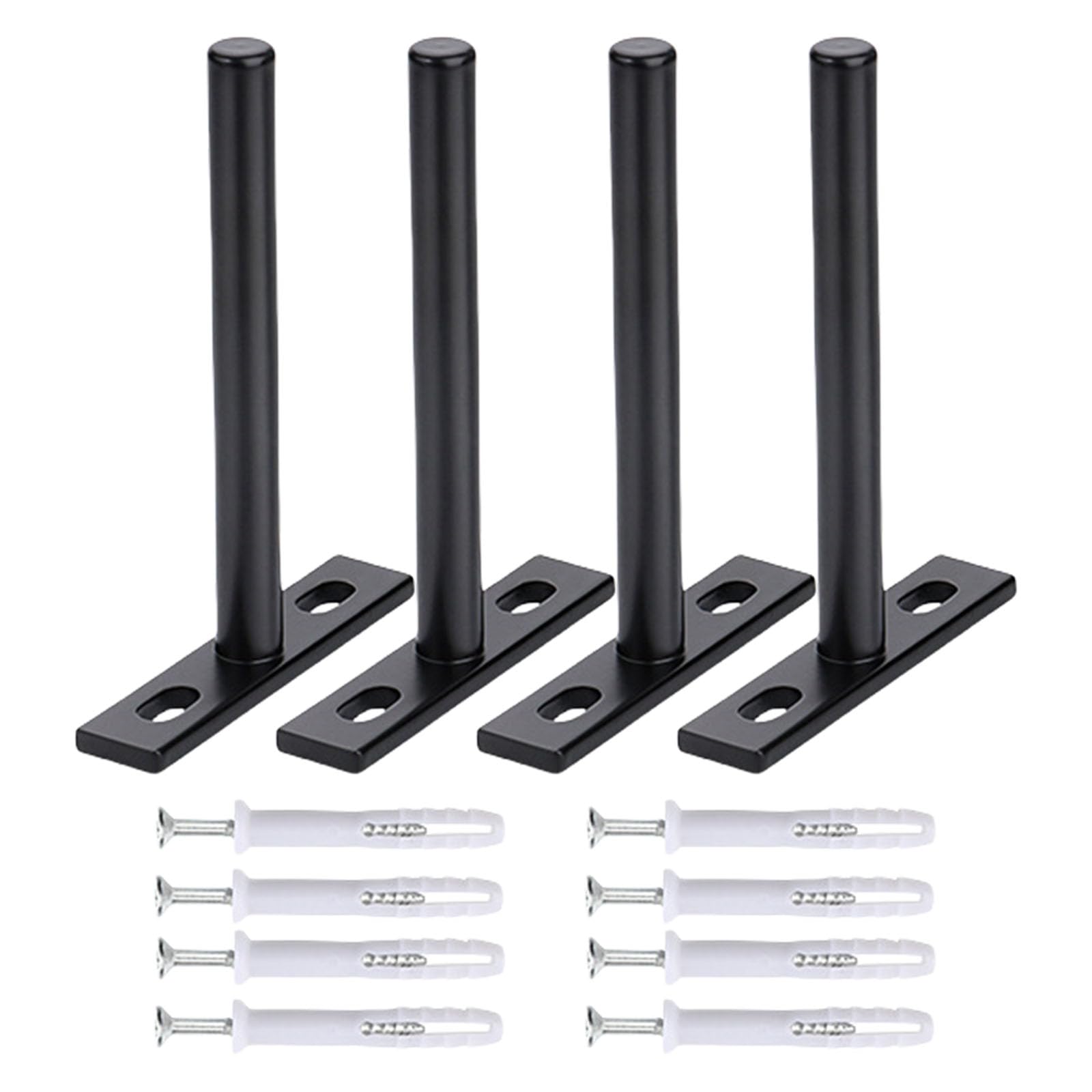 Minglea C 4 / 6 / 8Pcs Heavy Duty Oncealed Shelf Brackets Oncealed Floating Shelf Supports Set For Wall Mounted Storage & Displa Space Saving Bracket
