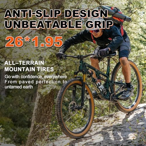2-Pack 26 inch Mountain Bike Tires – Bicycle Tires 26×1.95