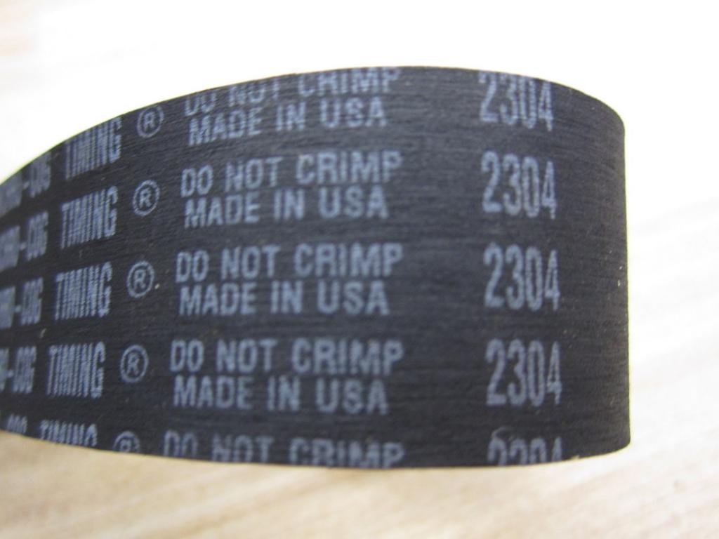 CARLISLE 225L100 Synchro-Cog Synchronous Timing Belt, Rubber, 22.5" Pitch Length, 3/8" Tooth Pitch, 60 Teeth, 1" Wide