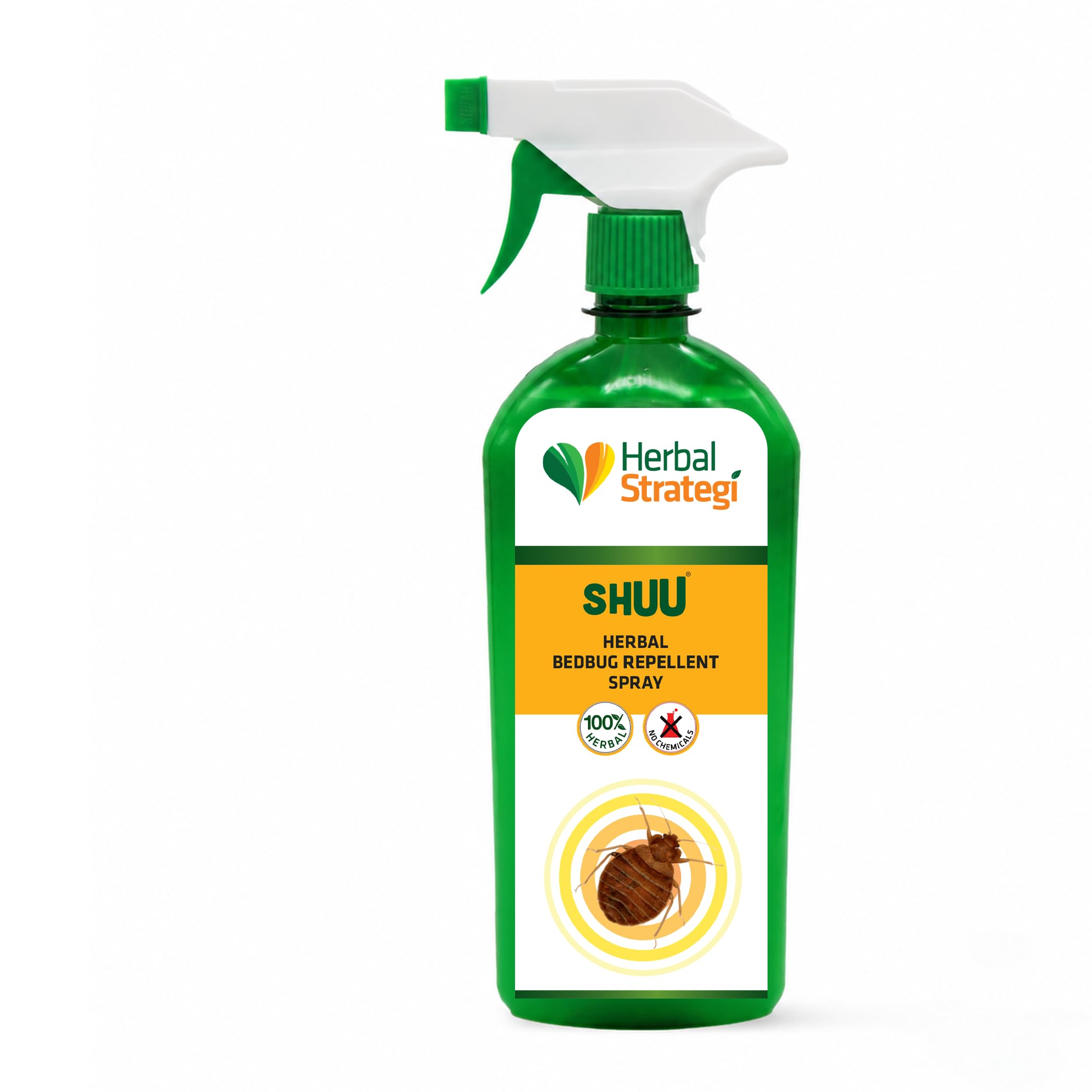 Herbal Strategi Bed Bug Repellent Spray - Natural, Vegan & Eco-Friendly | 100% Herbal and Chemical free | Baby and Pet safe | Ayush certified (500 ML)-picture-22