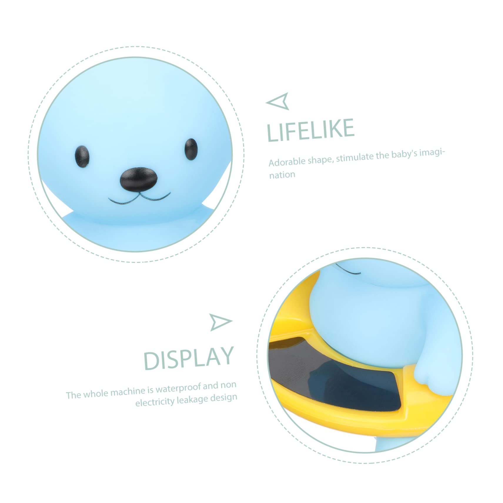 BESPORTBLE 2pezzi Termometro Da Bagno Elettronico Per Termometro Galleggiante Cartoon Per Misurare La Temperatura Piscina e Bagnetto Design Forma Di Orsetto Misurazione Precisa e Veloce Per