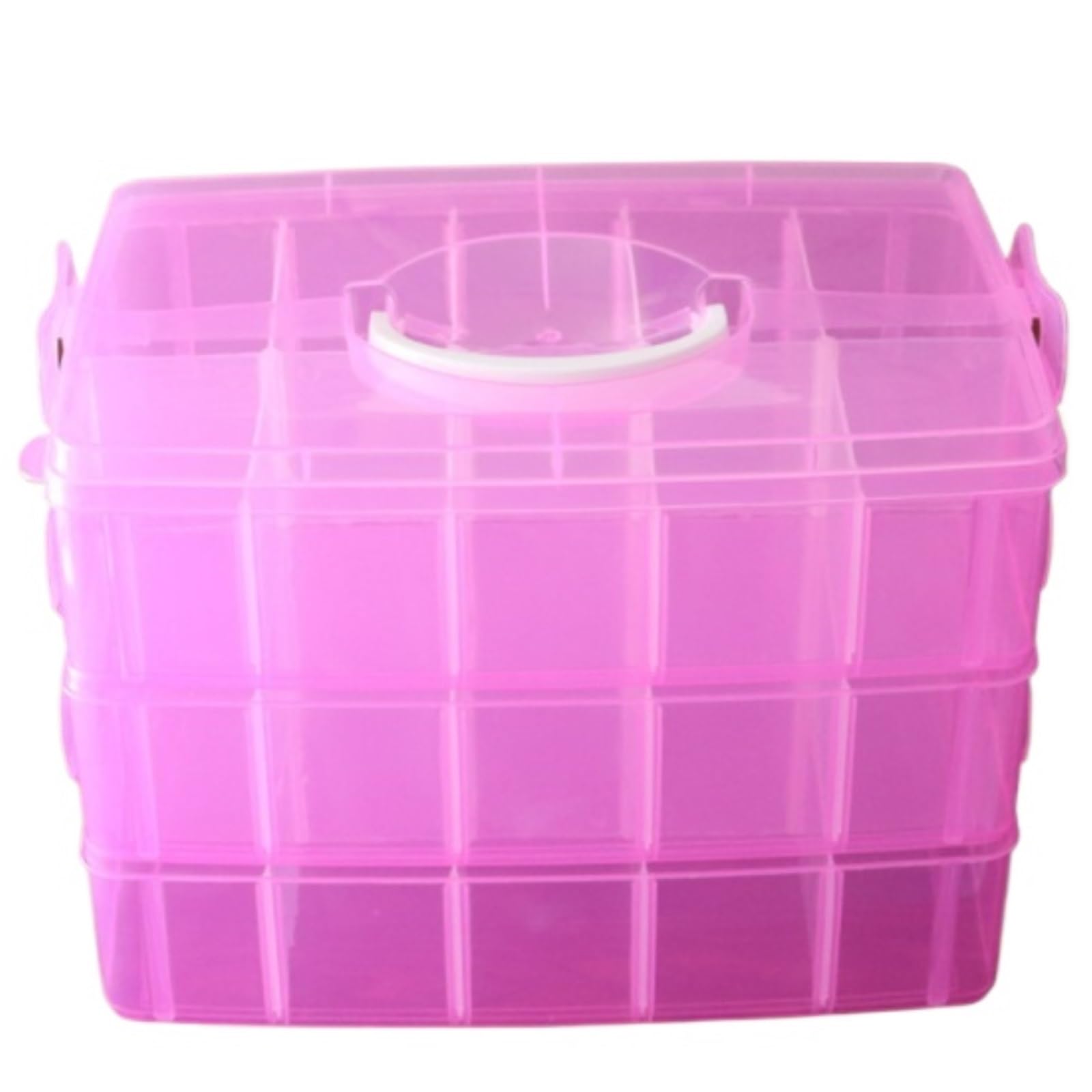 Stojak na Lakier do Paznokci, Składane Pudełko Do Przechowywania Kosmetyków, Regulowany Lakier Paznokci Organizer do Pielęgnacji Skóry(Pink)