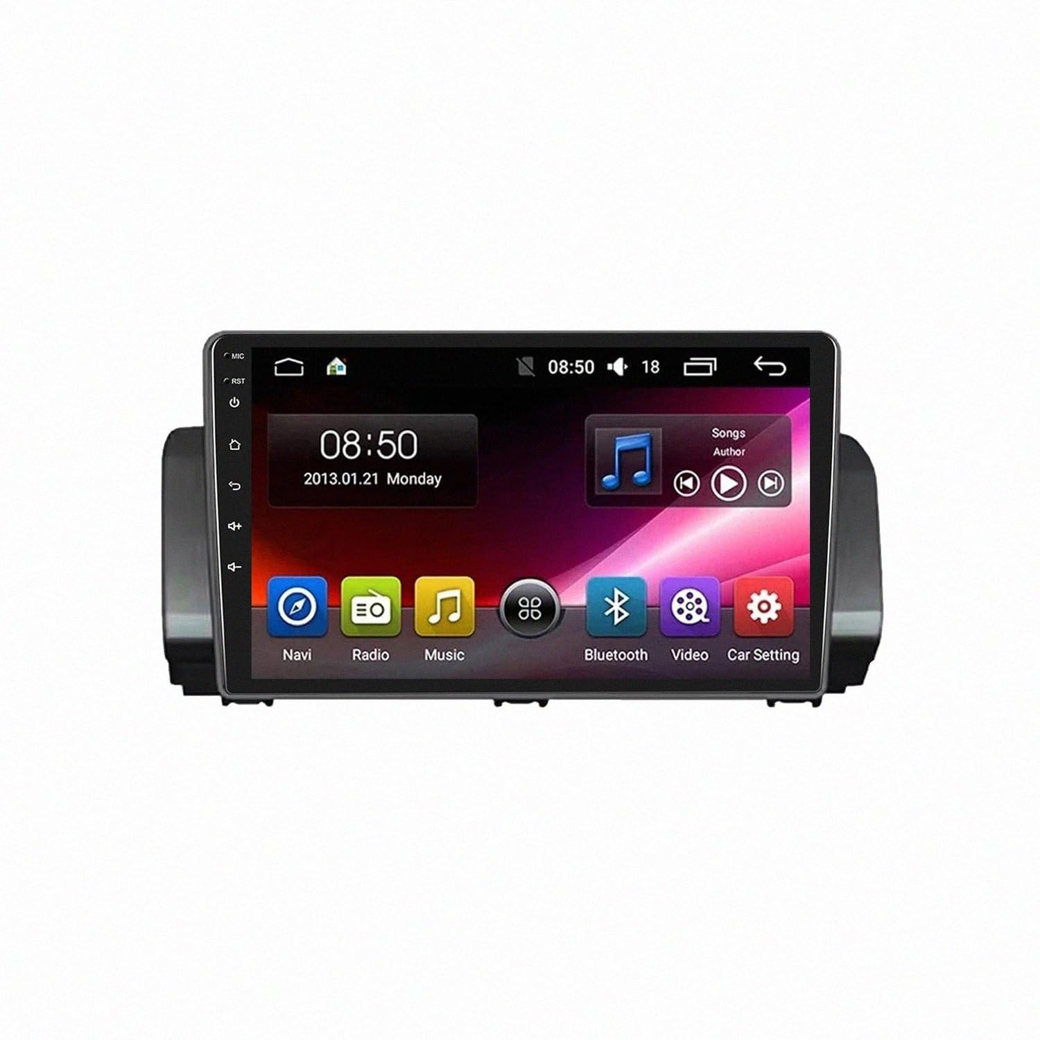 Radio Samochodowe 2-Din dla Renault Sandero 2021 Steering Wheel Controls Radio Samochodowe Podwójne Fm Am Bluetooth Usb Android Auto Do, 8 Core 6G+128G