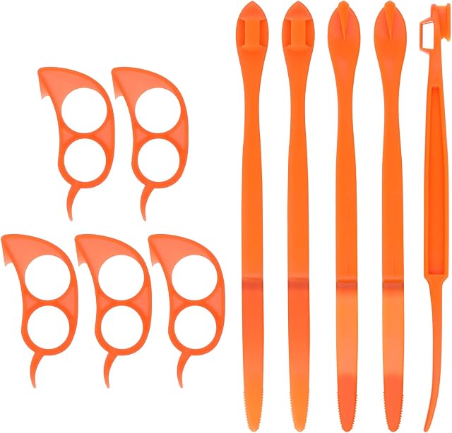 10pcs Orange Peeler Tools Citrus Peel Cutter Plastic Fruit Slicer Easy Fruit Opener Kitchen Gadget for Lemon Orange Avacados