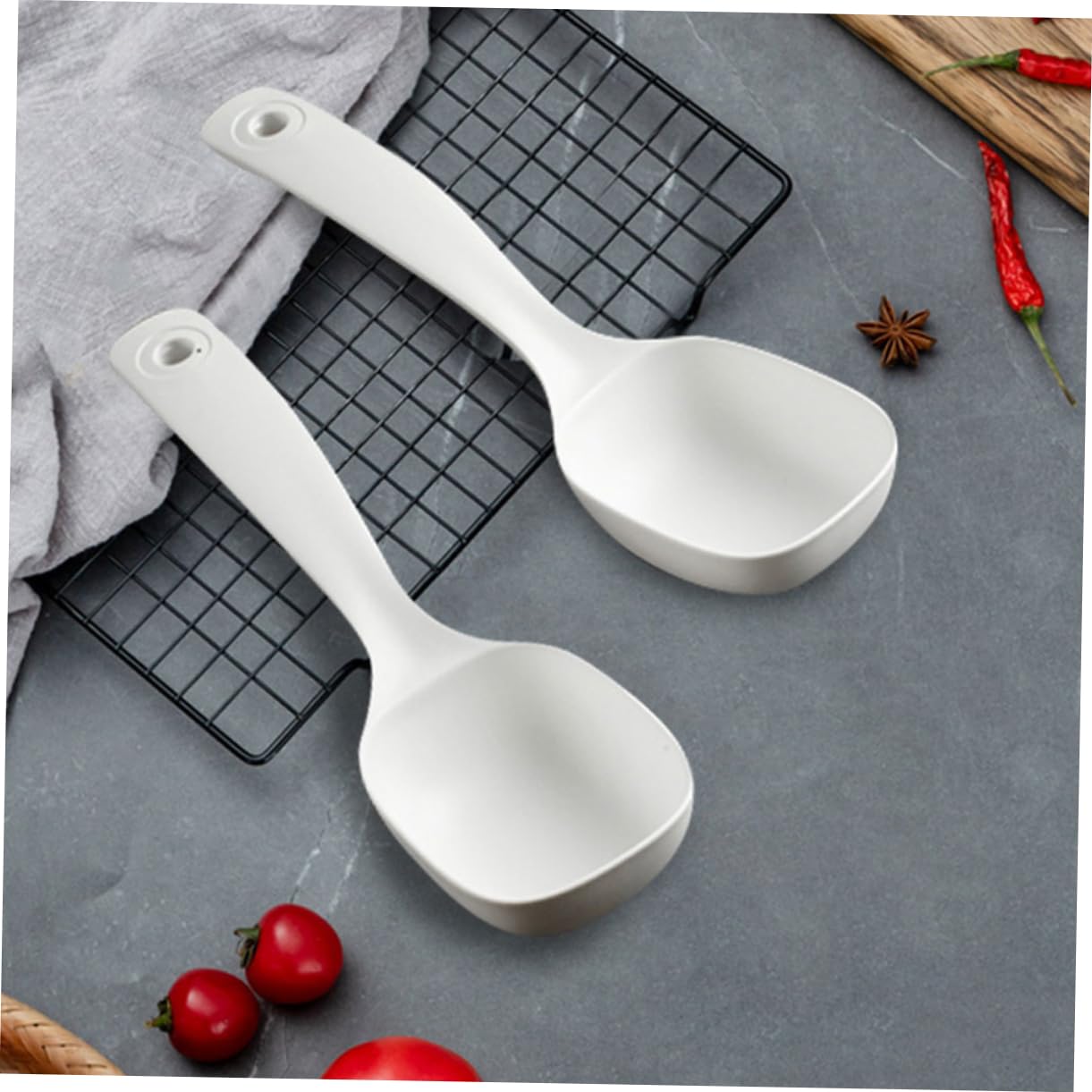 PRETYZOOM 20piezas Cucharas De Porridge De Antiadherente Para y Cocina Resistente y Para y Restaurantes