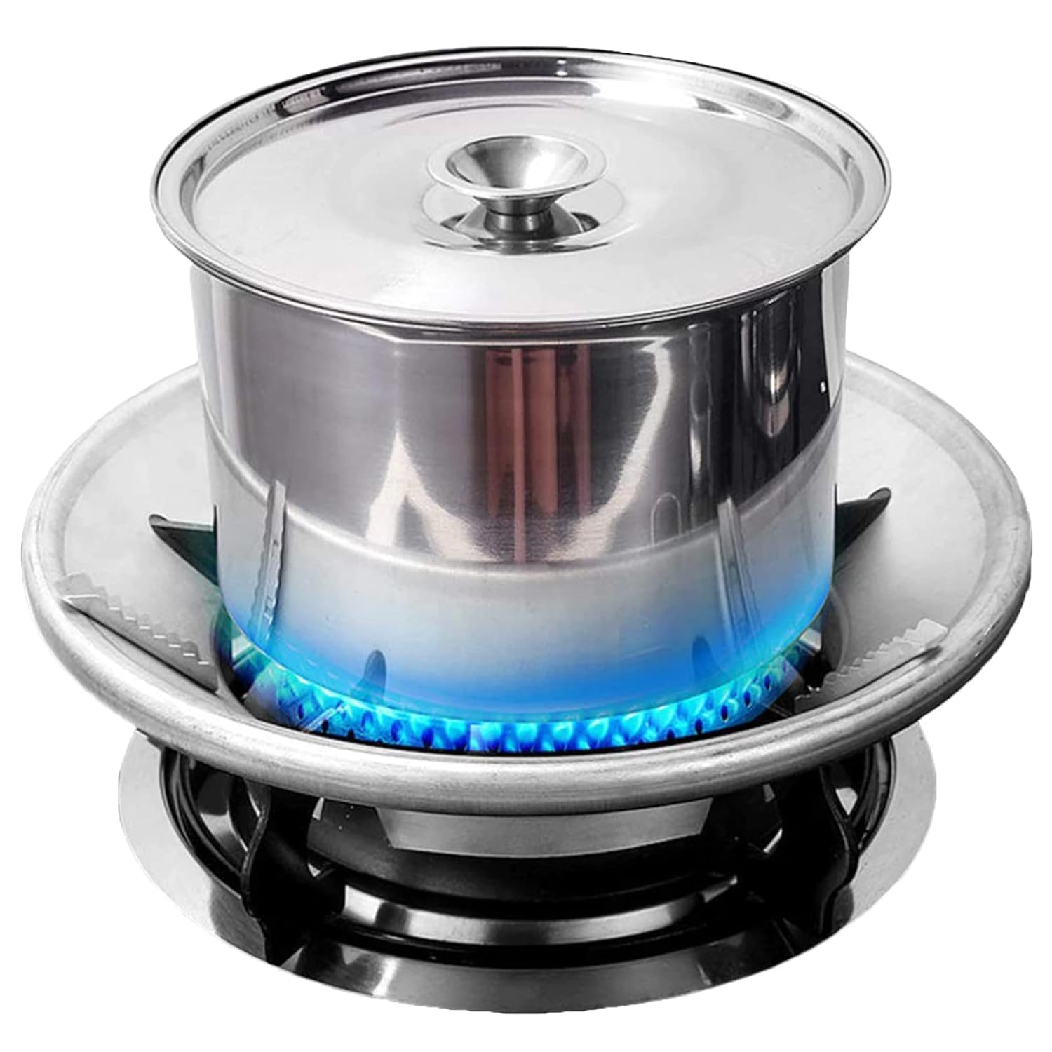 FlairFinds gas saver burner stand | fire and windproof gas saver jali ring | gas saver protecter flame | gas energy saver stand set for all gas stove (2) 3