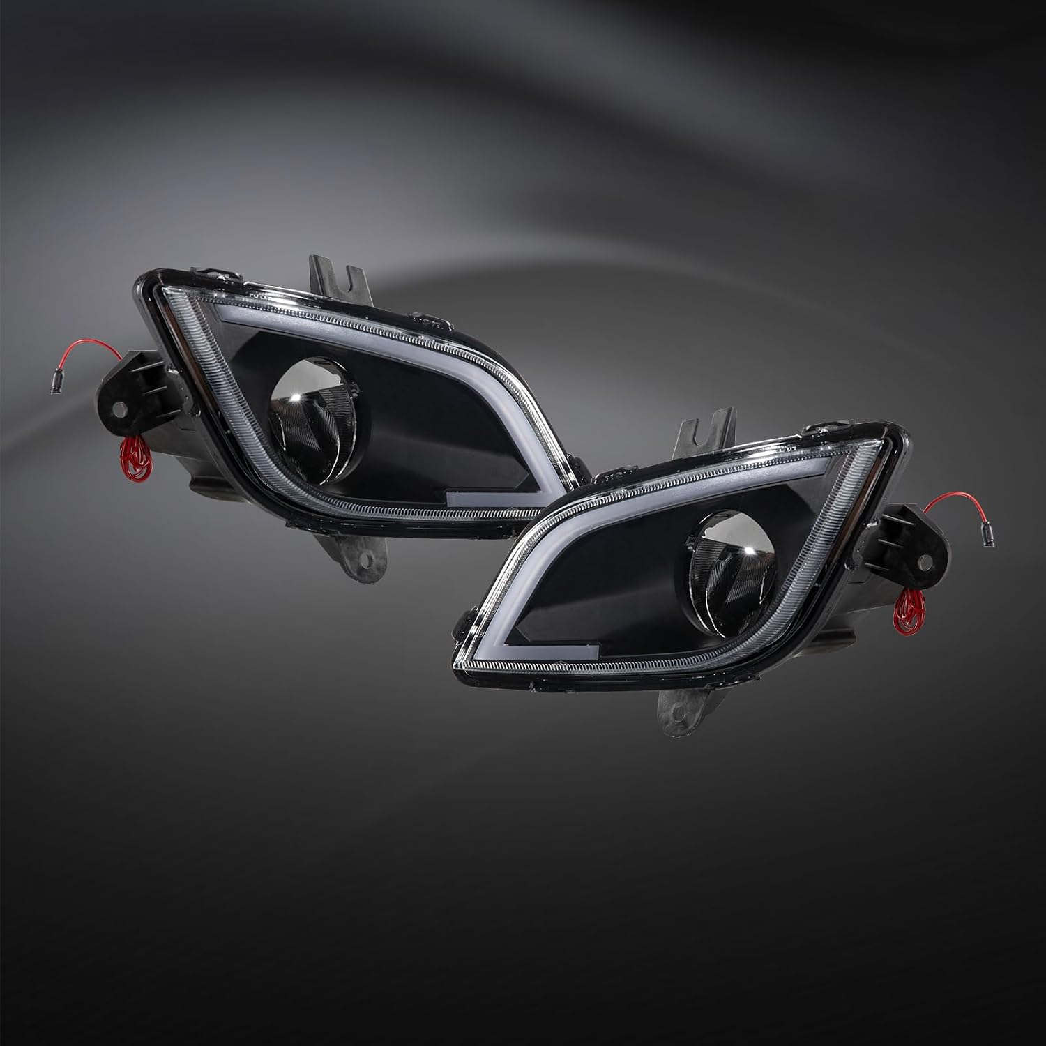Pair Fog Lights Fit for Freightliner Cascadia 126 Class 8 Truck 2018-up Performance Full LED Fog Lamp DRL Truck Light Left Driver & Right Passenger Side 12V