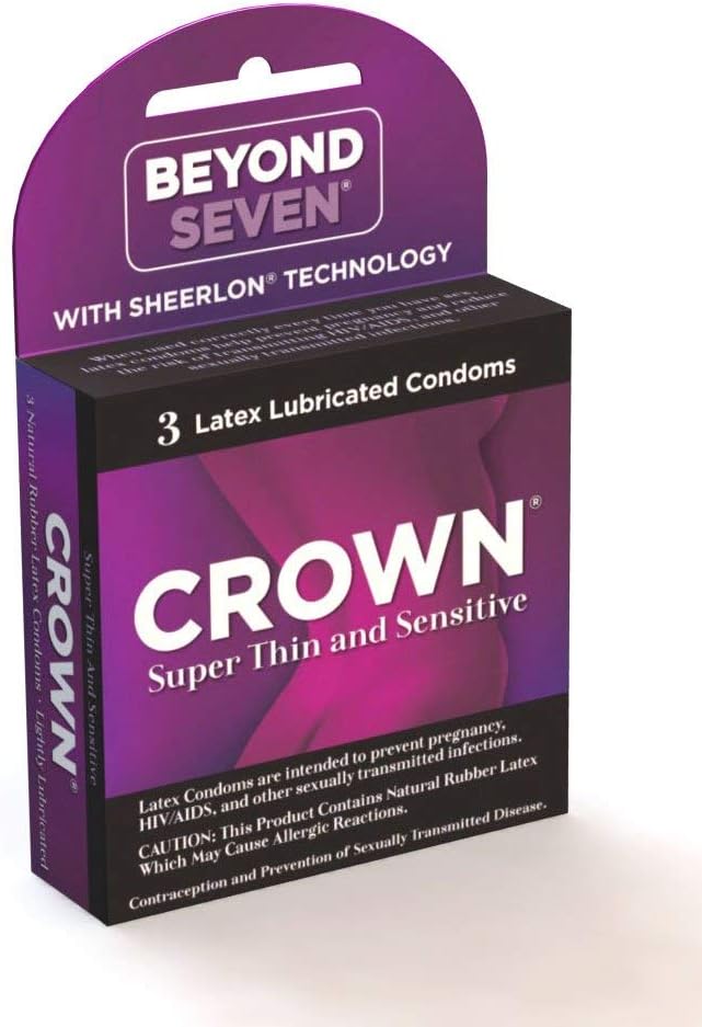 BEYOND SEVEN CROWN CONDOMS (Pack of 4)