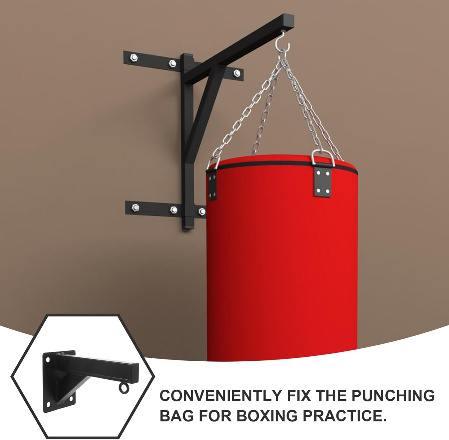 VANZACK Sturdy Heavy Bag Wall Mount Boxing Stand for Easy Install Hanger