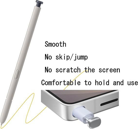 Galaxy S25 Ultra S Pen,Replacement Stylus for Samsung,Black | EMR 4096-level pressure, 0.7mm Pen Tips,palm rejection, fits phone pen slot, no charging