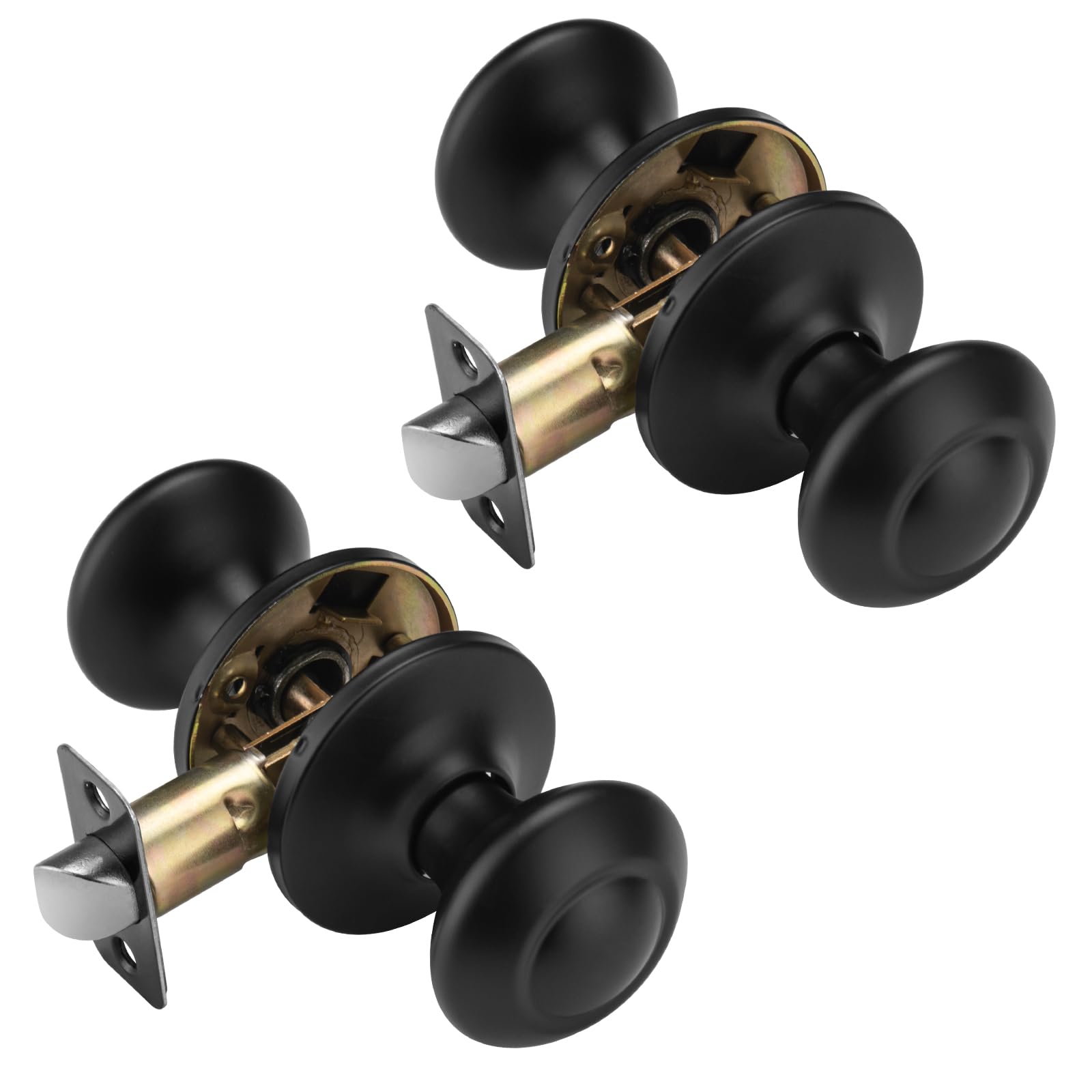 Vintage Black Door Knob with Lock - Buy Now -12