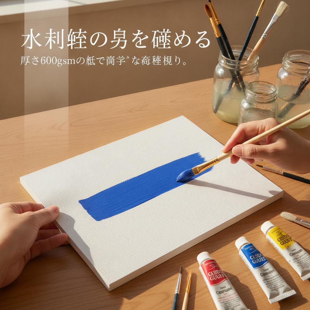 Papier pour peinture à l'huile, grain de tissu 600 g, taille jusqu'à 4