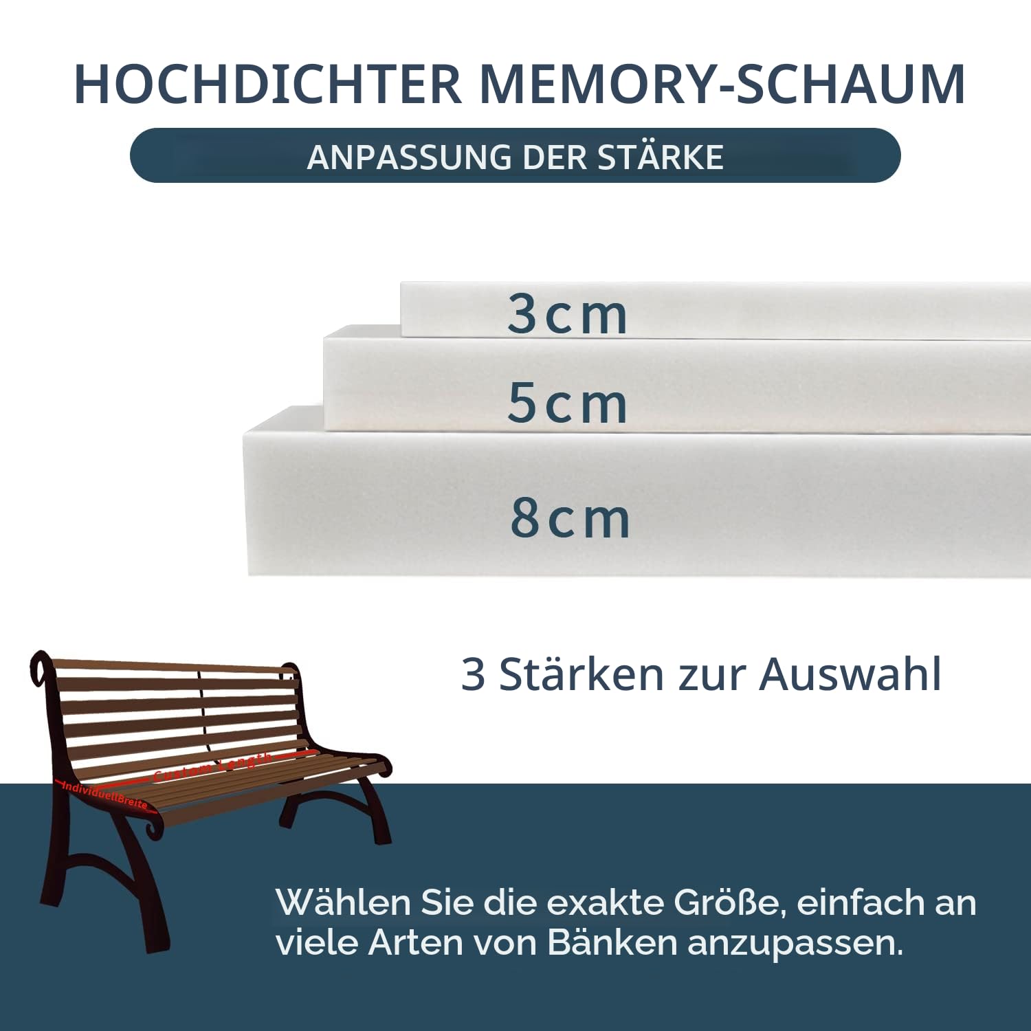 Bankauflage Bankkissen Sitzauflage Sitzkissen Bank 90X40X3CM Stuhlkissen Bankpolster Schaukel mit abnehmbarem Bezug für Fensterbank Outdoor Gartenmöbel Terrasse Drinnen Sitz,Dark Grey