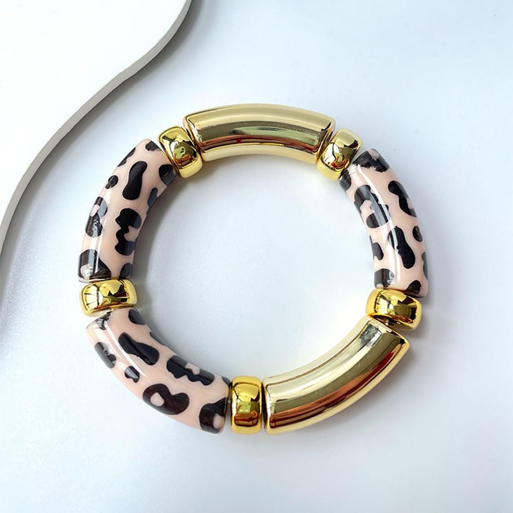 Leopard Bracelet Adjustable Stretch Leopard Bracelets Vintage Cheetah Charm Bracelet for Women Summer Holiday Jewelry Gift - Image 3