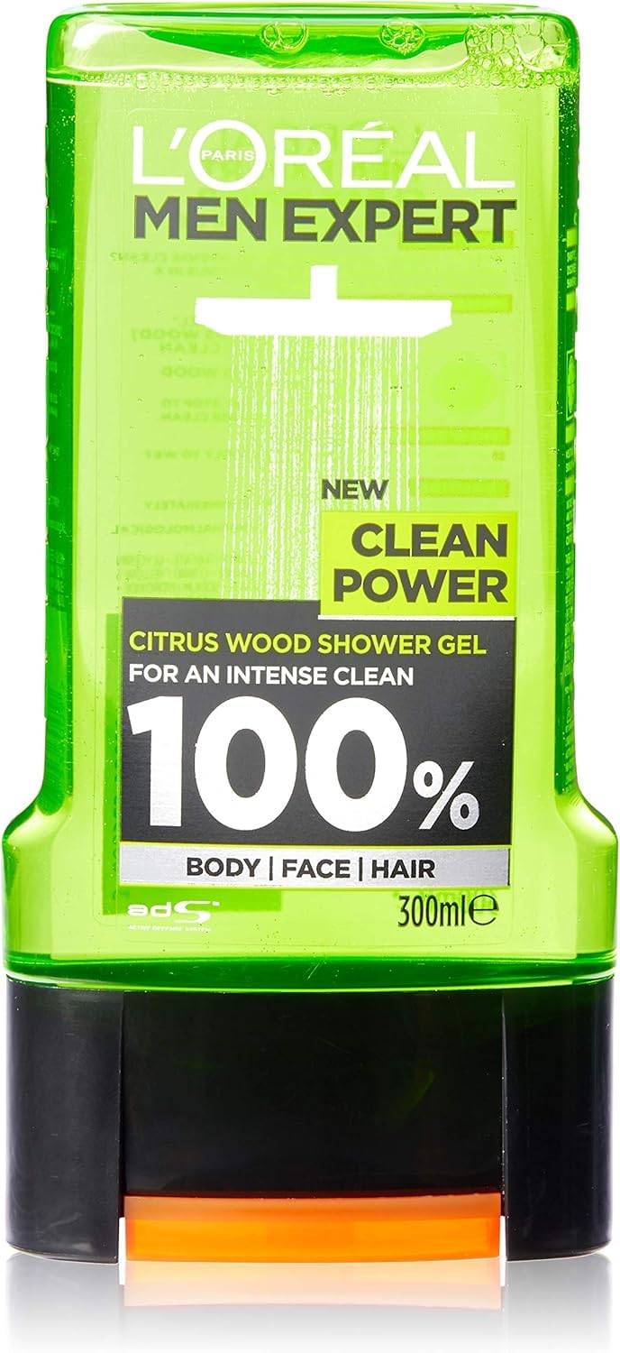 L'Oreal Paris Men's Expert Clean Power Shower Gel 300 ml