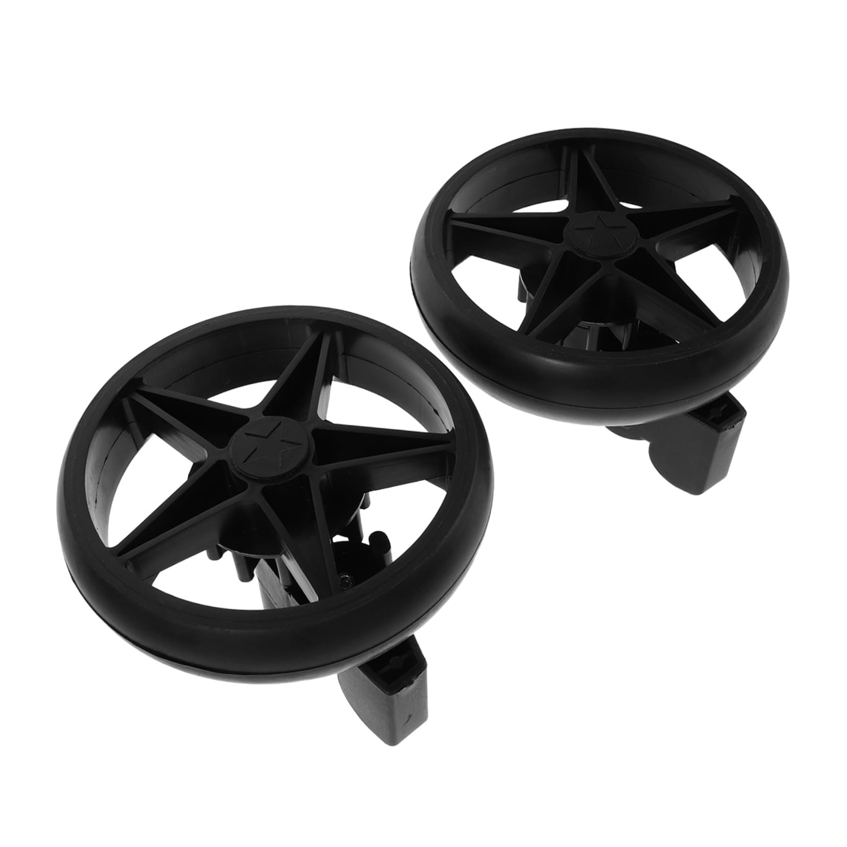 2 Pièces accessoires de poussette roues pivotantes roulettes pivotantes Black