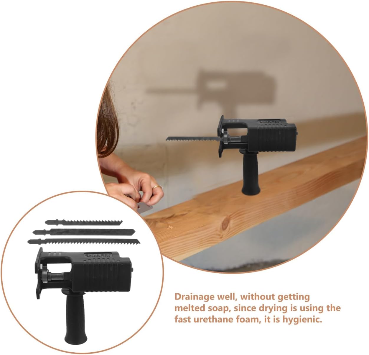 Reciprocating Adapter for Electric Drill, Portable Mini Saw Attachment