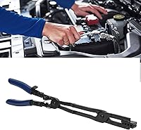 Vista 3 de Alicates de abrazadera de manguera larga, agarre cómodo de metal universal, punta de corte cruzado, herramienta de reparación automática