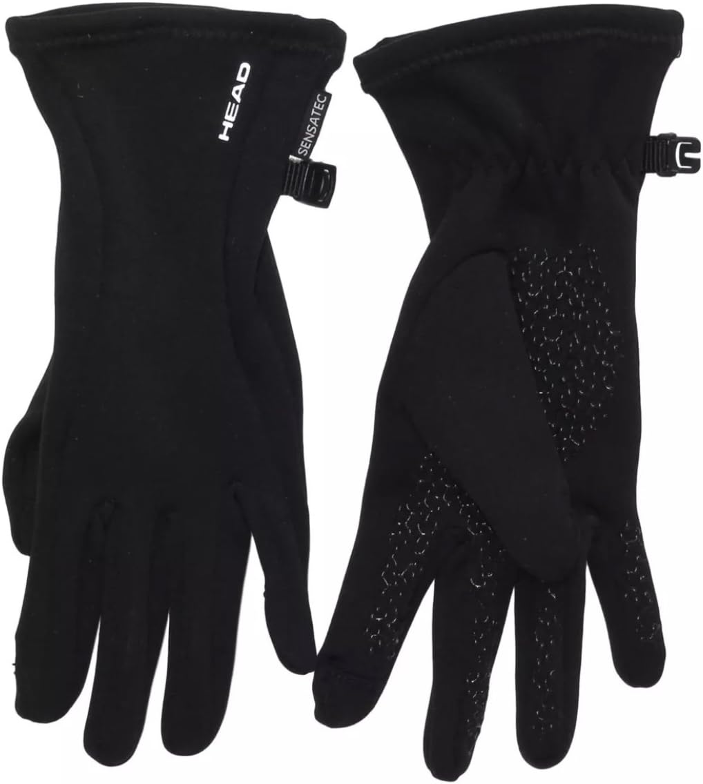 HEAD women’s touchscreen running gloves (Black, Meduim)