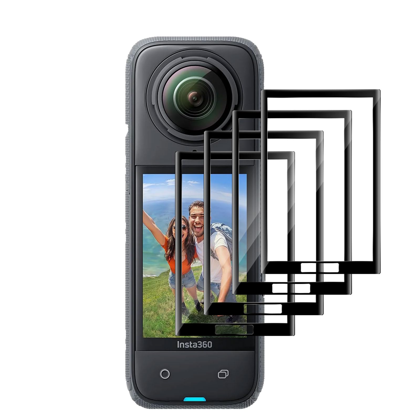 Holilo Panzerglas Schutzfolie Für Insta360 X5/X4 – 2 Stück, 9H Härte, Blasenfrei, Ultraklar, Mit Installationszubehör