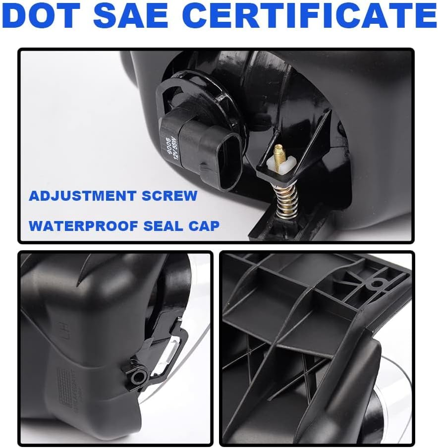 G-PLUS Pair Fog Lights Compatible with Chevy Silverado 2003-2006 /Avalanche 1500 2500 2002-2006 Yellow Bumper Driving Lamps Left+Right Replacement Come w/Bulbs
