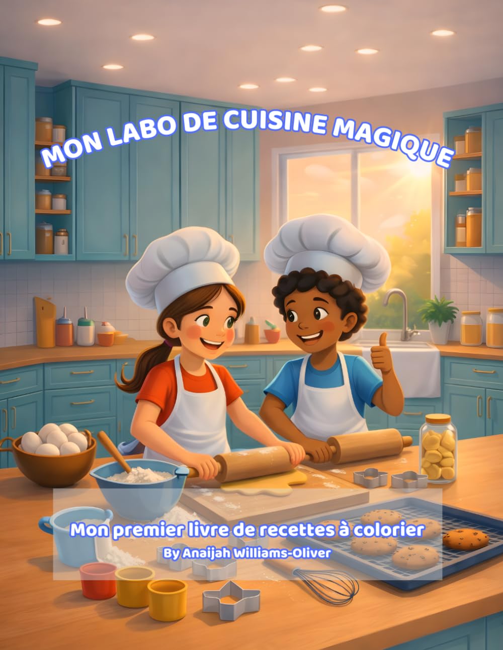 MON LABO DE CUISINE MAGIQUE: Mon premier livre de recettes à colorier — Édition française