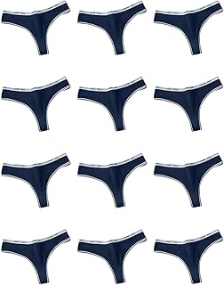 Tanga de algodón para mujer, ropa interior hipster, transpirable, cómoda, cintura baja, ropa interior deportiva, paquete múltiple