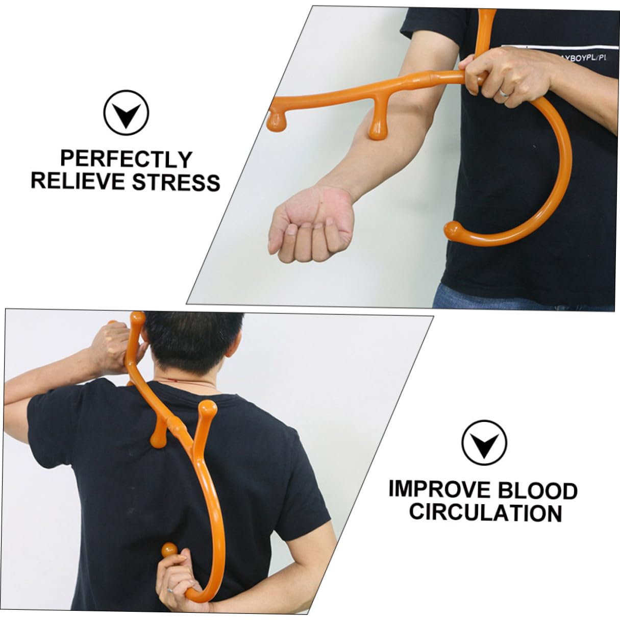 HEMOTON Bastón de Masaje Multifuncional Portátil para Puntos Gatillo Alivio Muscular Eficaz para Cuello Espalda y Piernas Diseño Desmontable y Ligero para Uso Cómodo Diario