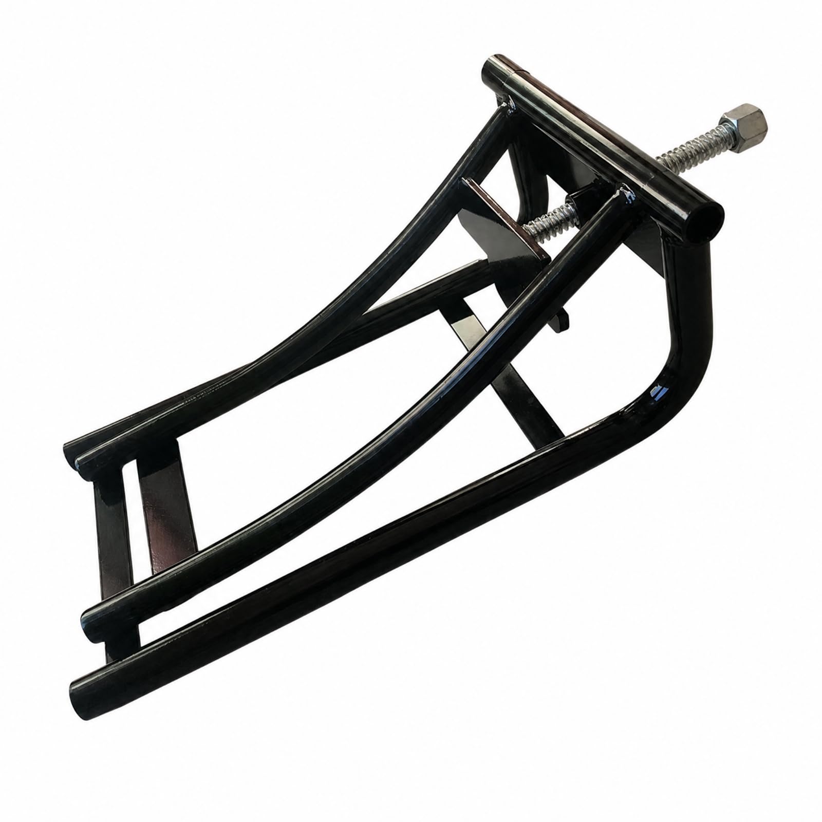 F Fityle Elevador Ruedas Eje Pasante Ajustable Herramienta Elevación Ruedas Metal Negro Resistente para Mecánicos, Talleres