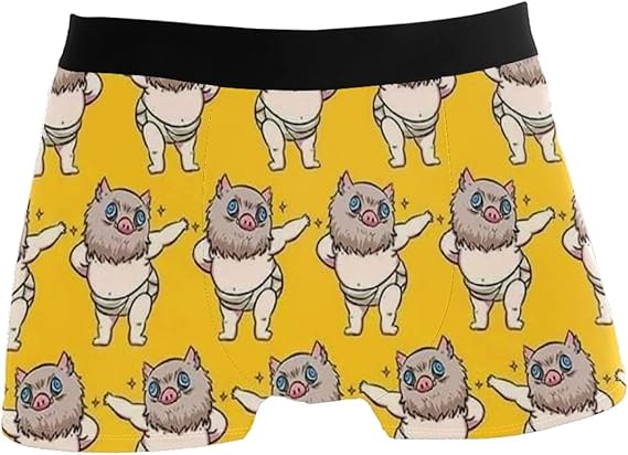 Amazon 鬼滅の刃 伊之助 ボクサーパンツ メンズ 男性 下着 おしゃれ かわいい 抗菌 防臭 清潔 吸水速乾 フィット 柔らかい 派手 デザイン豊富 アソート 肌着 詰め合わせ 耐久性 通気性 ボクサー 通販