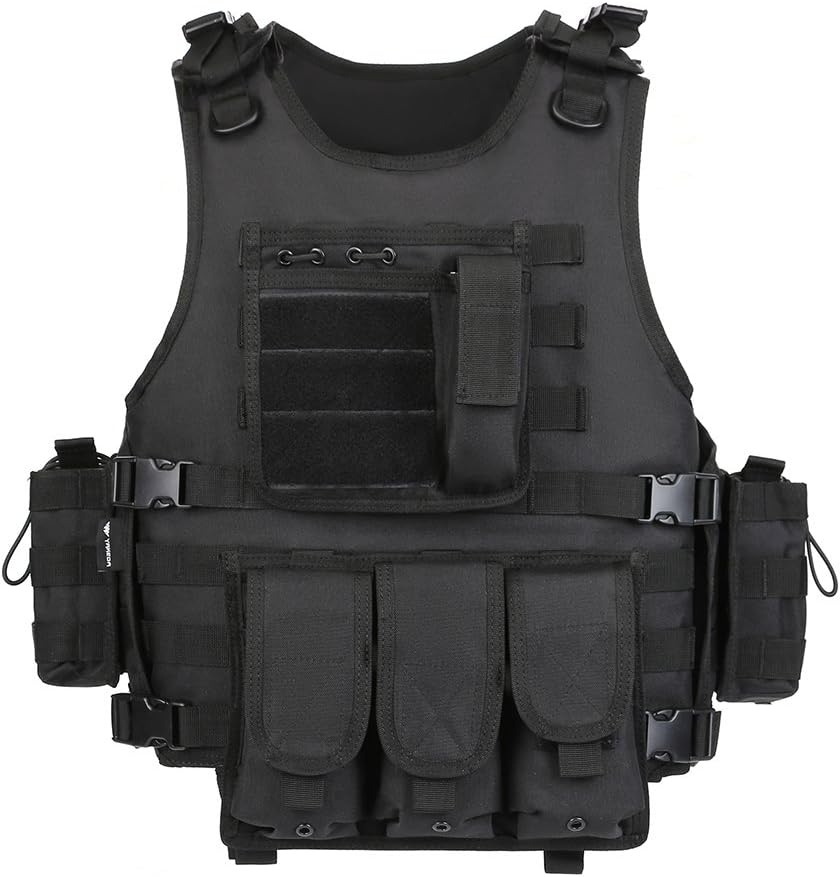 GZ XINXING Black Tactical Airsoft Paintball Vest