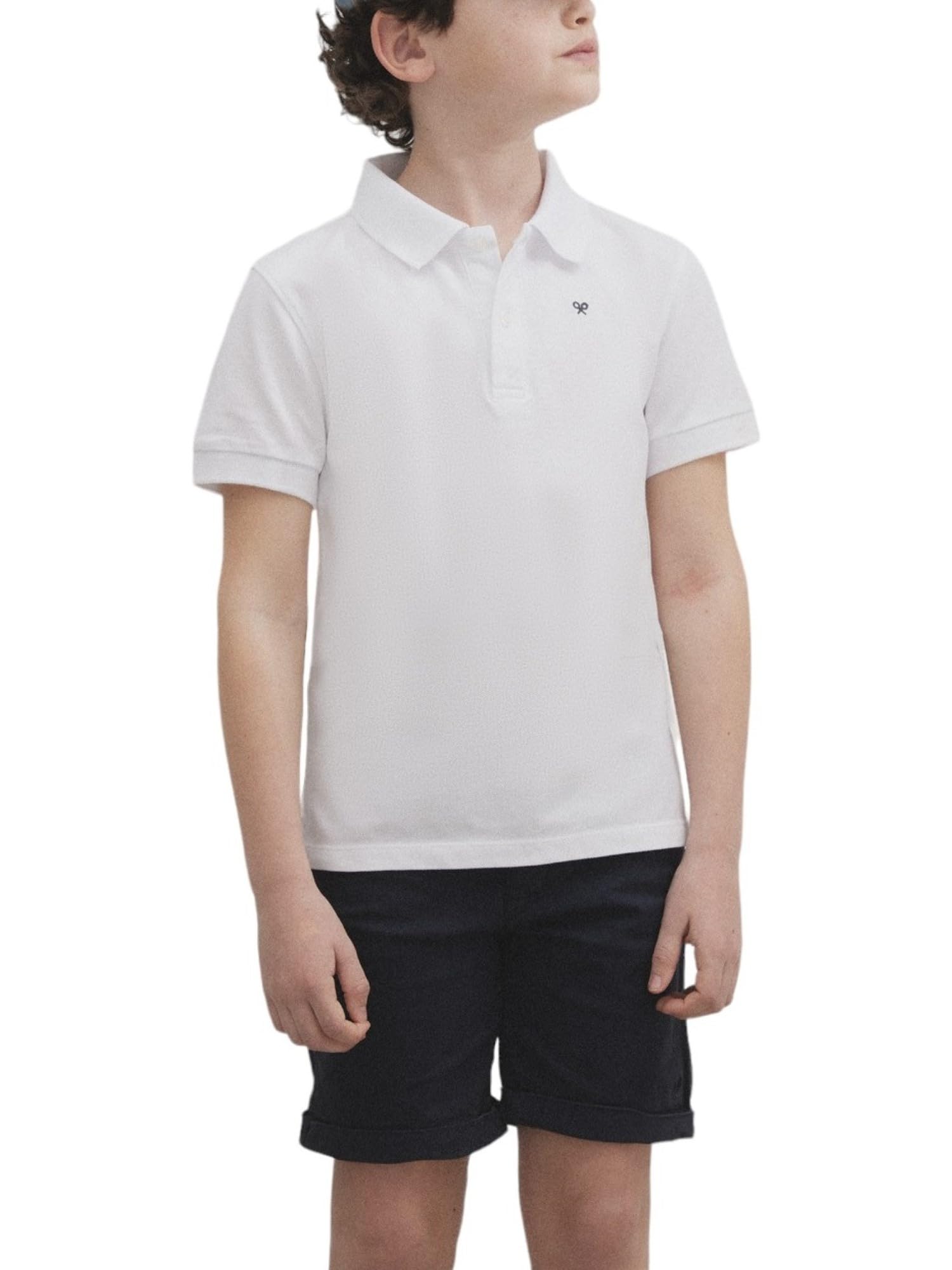 SILBON Polo Kids Clásico Miniraqueta Manga Corta para Niños