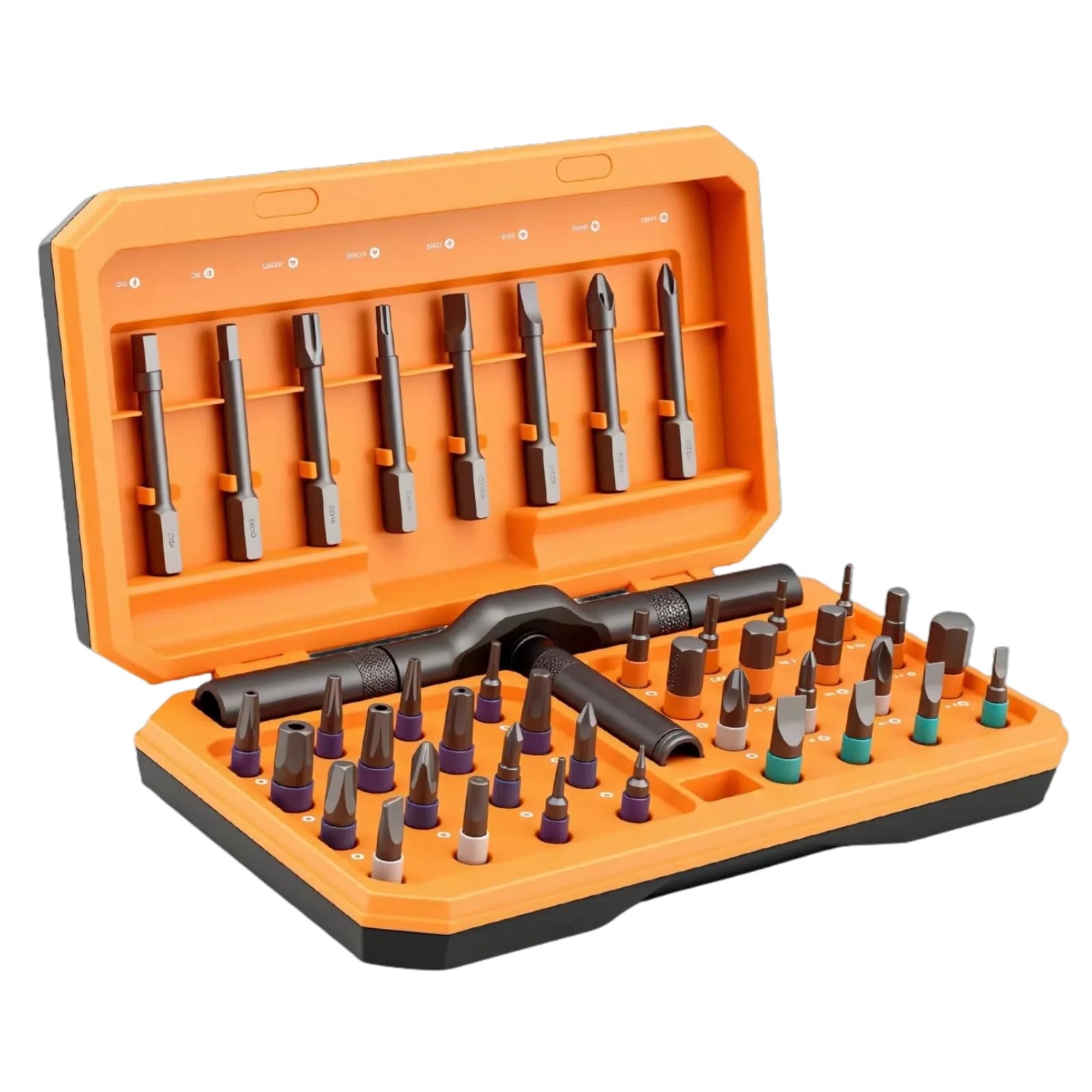 Juego de destornilladores magnéticos 42 en 1, juego de destornilladores compactos, juego de destornilladores de trinquete de bricolaje, adecuado para reparar computadoras, gafas, bicicletas, timbres y