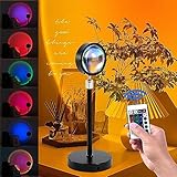 Sunset Lamp Projection, Sun lamp, Sunlight Lamp Projector, Remote Control Light Projector, Golden Hour 16 Colors RGB Changing Night Light for Sunset Projection Lamp, Photography/Party/Home/Bedroom