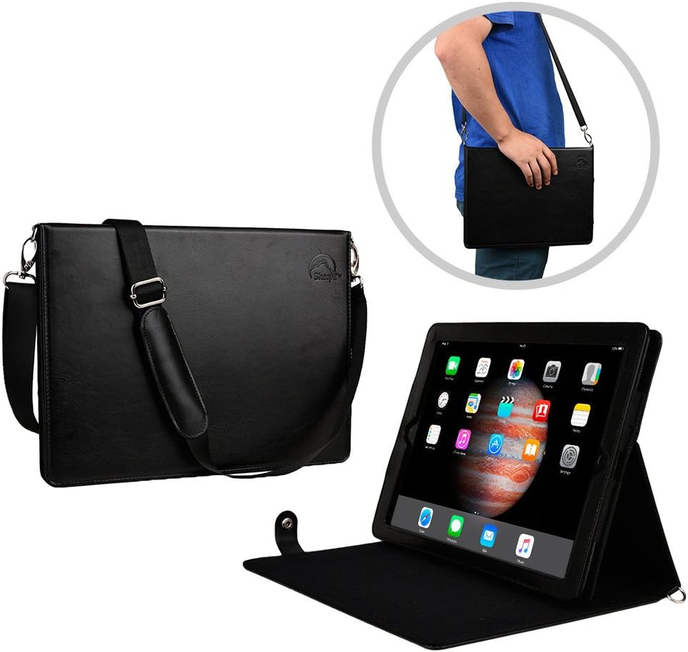 Shoulder Strap Carrying Case for iPad PRO 12.9 by Sherpa Carry - Midnight