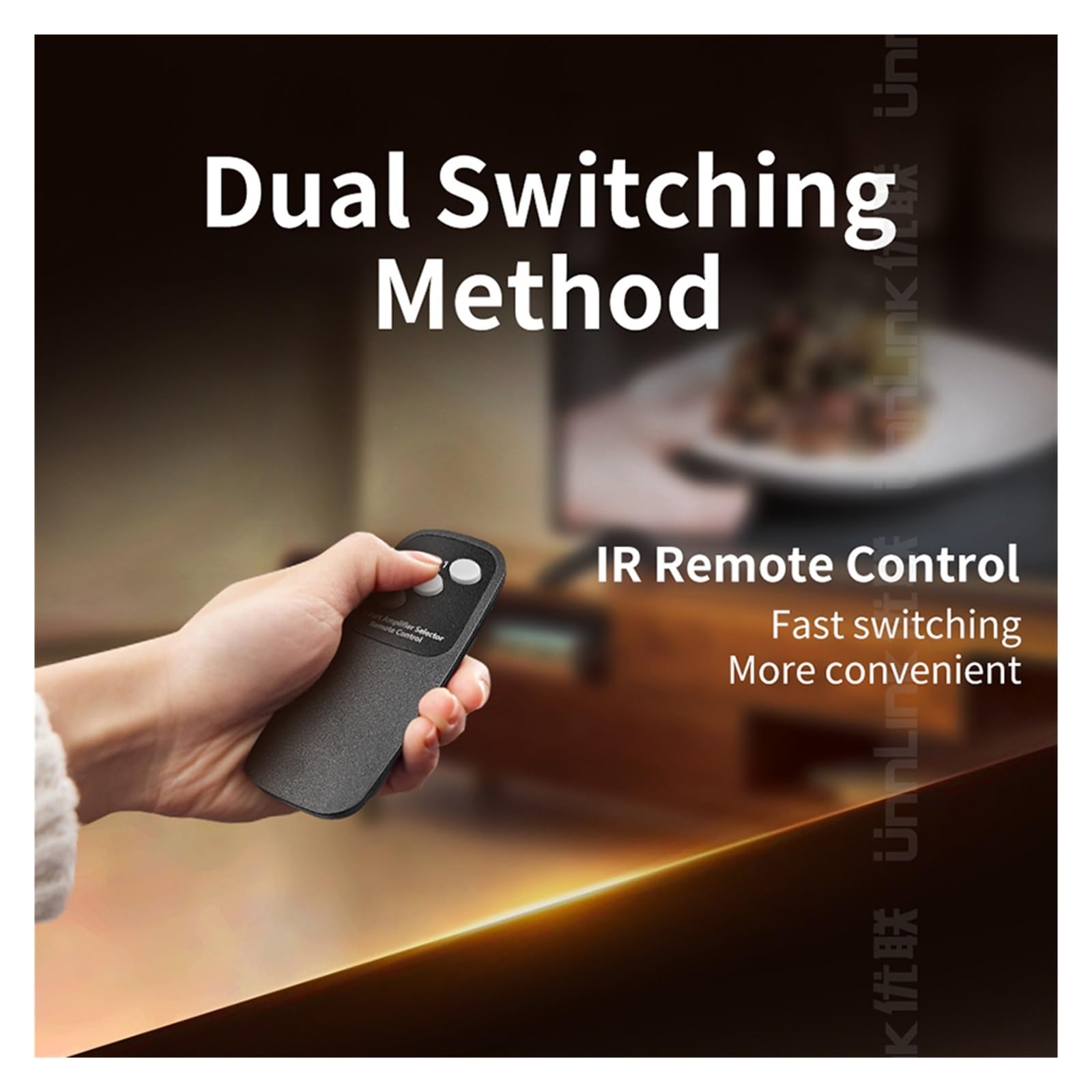 Switcher 4K 144Hz HDR 3D Video Splitter 3/4/5 in 1 out Switcher 4K(5 in 1 out)