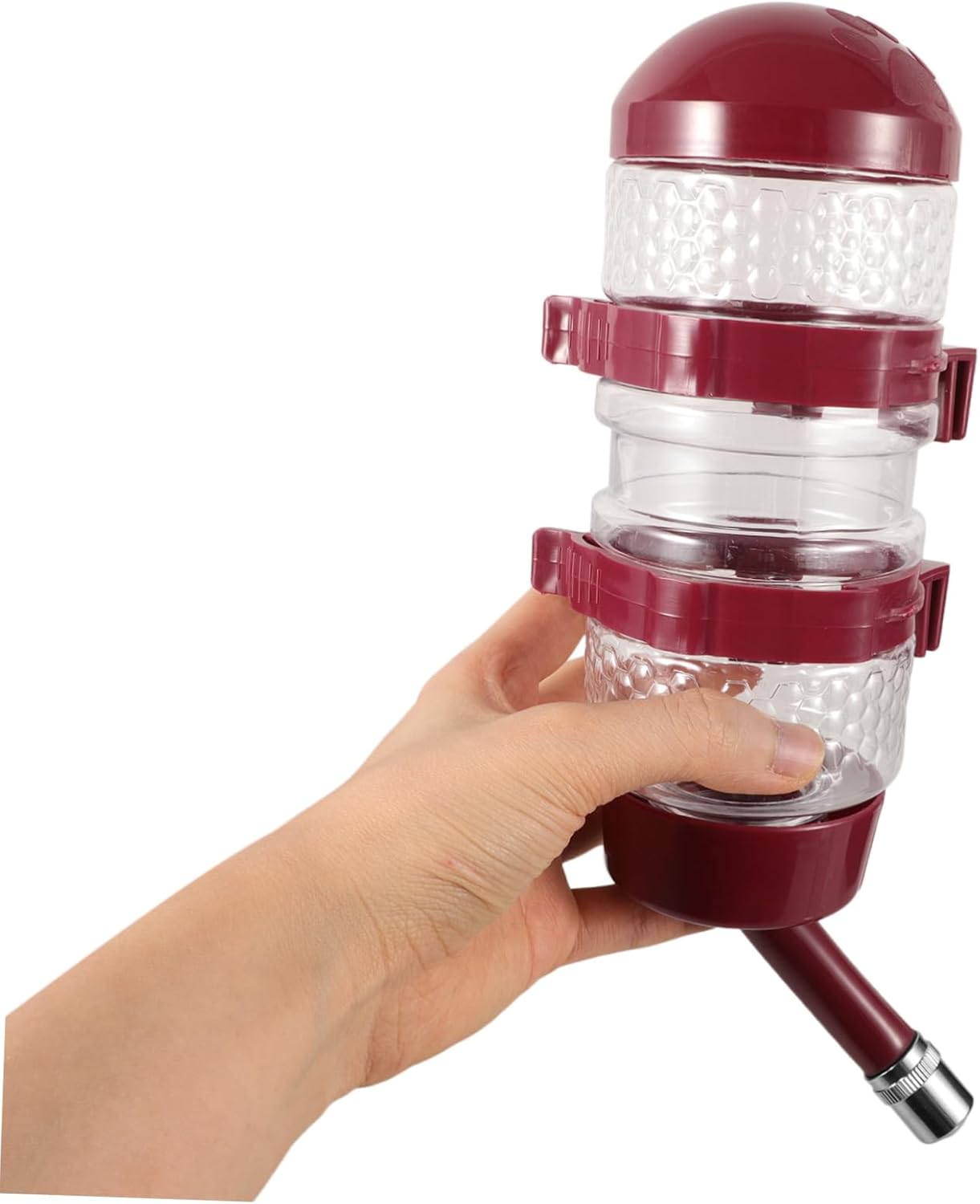 4pcs Pet Water Dispenser for Dogs and Cats Hanging Kettle Visible Water Level Leak Design for Cages and Travel for