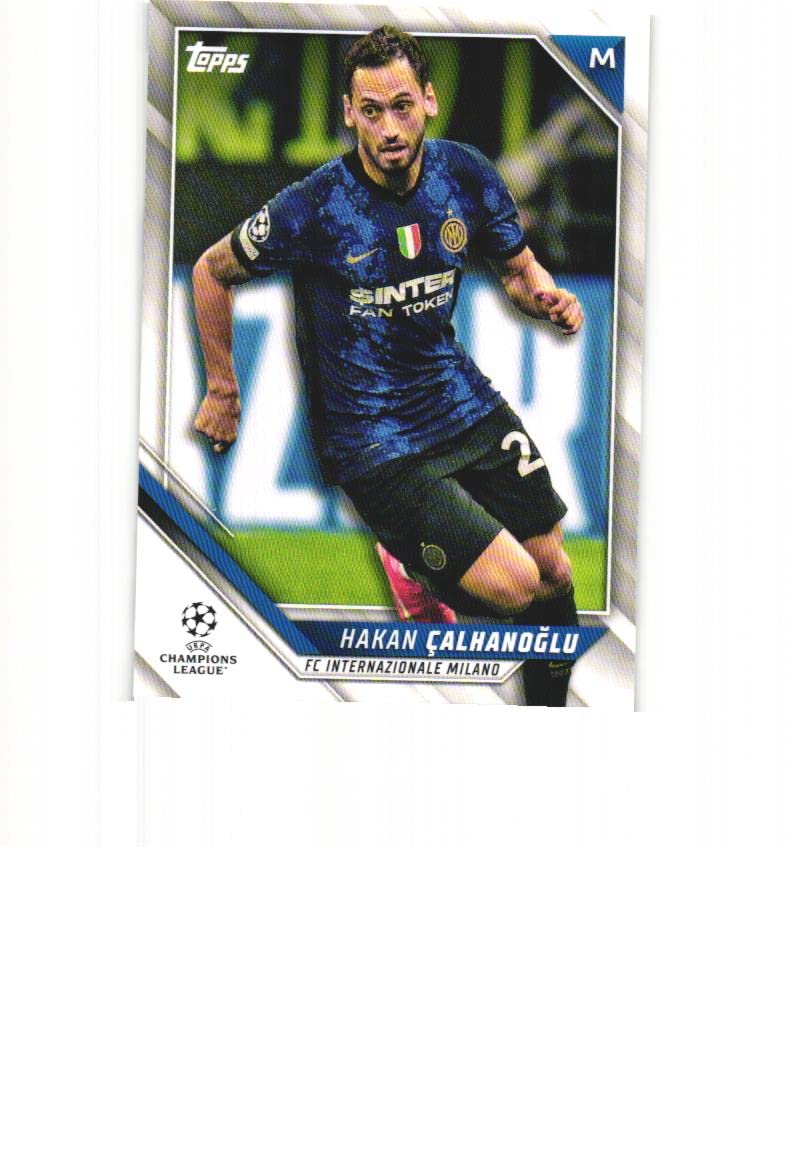 HAKAN CALHANOGLU 2021-22 Topps UEFA Champions League #148 Soccer Card FC Inter Milan Turkey