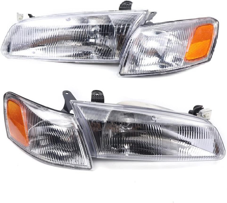 Amazon.com: EnSyuSuMa 1997 1998 1999Toyota Camry Headlight Assembly ...