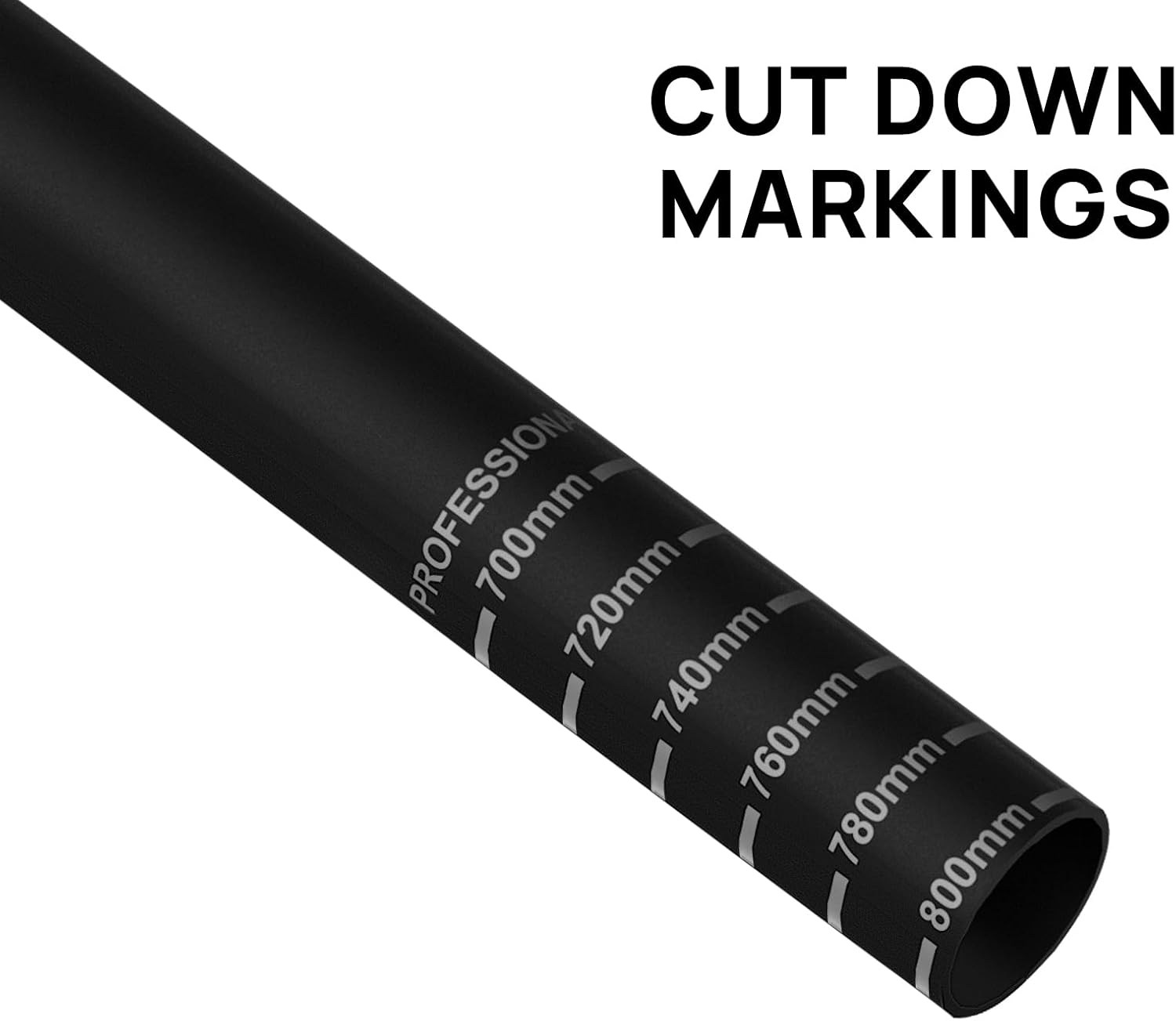 FIFTY-FIFTY Mountain Bike Riser Handlebar, Aluminum Alloy Bicycle Riser Handlebar, 35mm Diameter, 800mm Wide MTB Bar (Black, 38mm Rise)