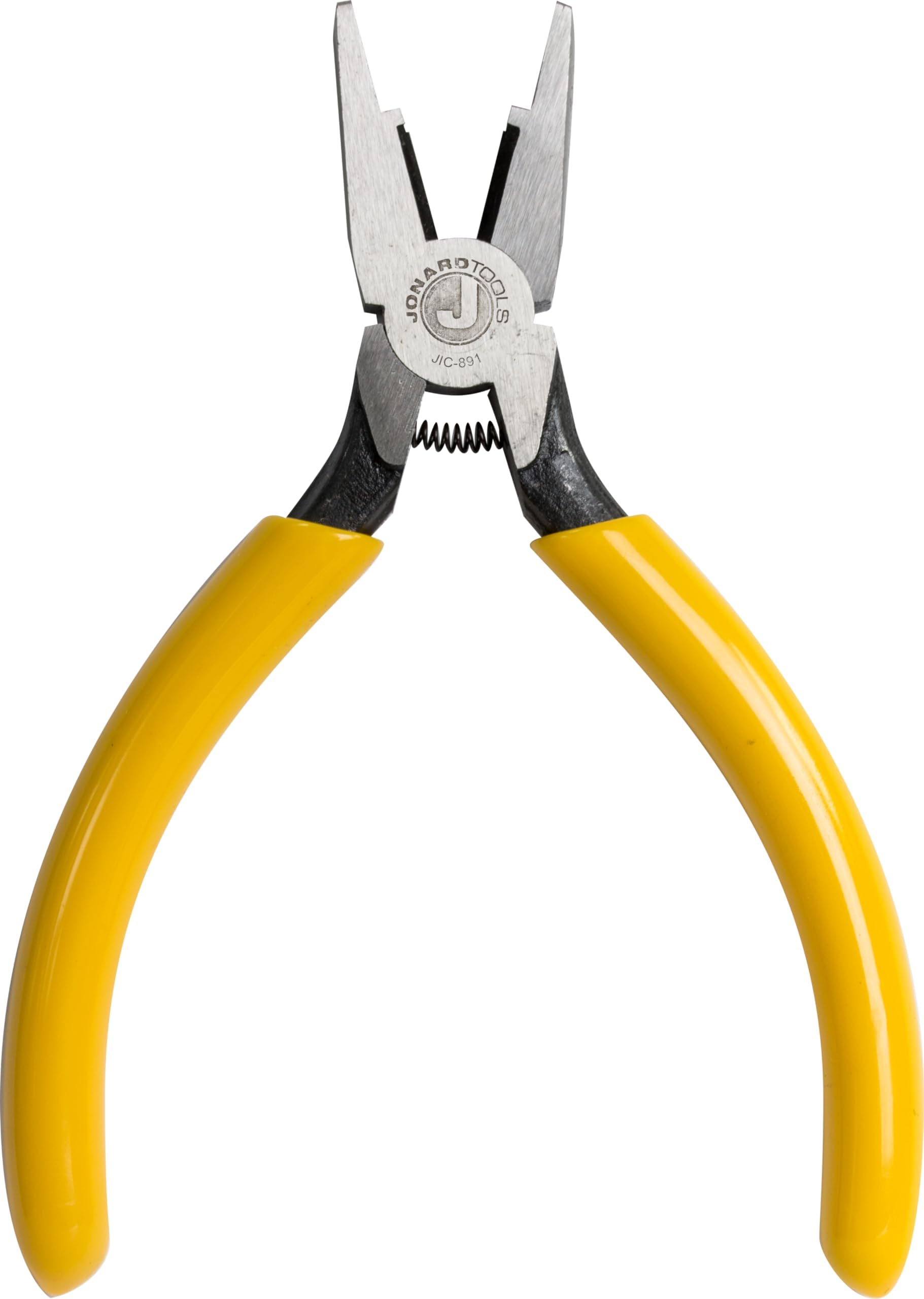 Jonard Tools JIC-891 Connector Crimping Plier with Side Cutter, 5-13/16" Leng...