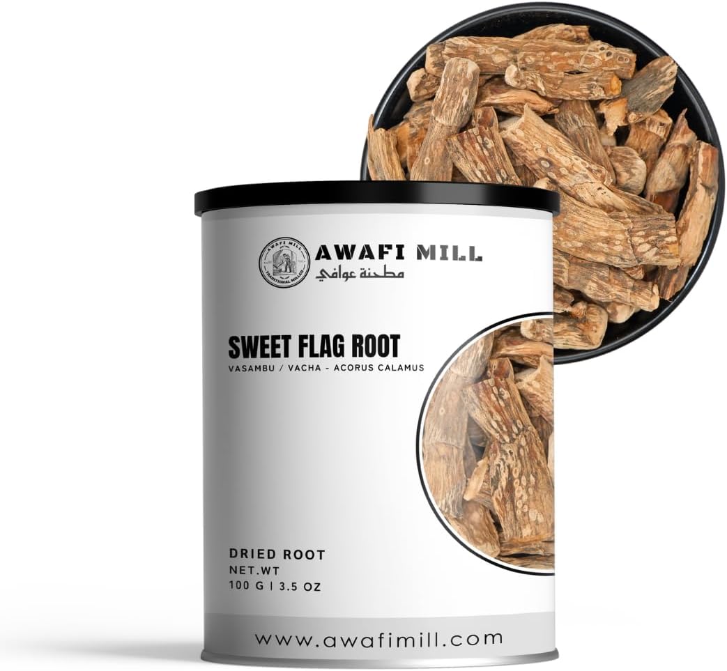 AWAFI MILL Vasambu Root 100g | Sweet Flag | Calamus Root | Acorus calamus