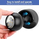 Motion Sensor Outdoor Lights - Outdoor Motion Sensor Light Battery Operated Wireless Spotlight Motion Detector Security Light Auto On Off for Sheltered Porch Stair Hallway Garage Wall Shed (2 Pack)