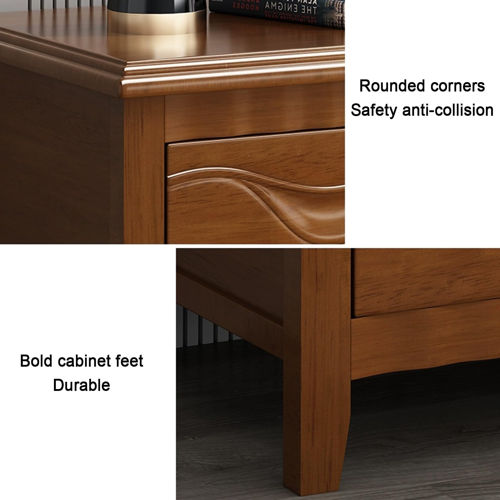 Amazon.co.jp: ミッドセンチュリーモダンなナイトスタンド、寝室用の