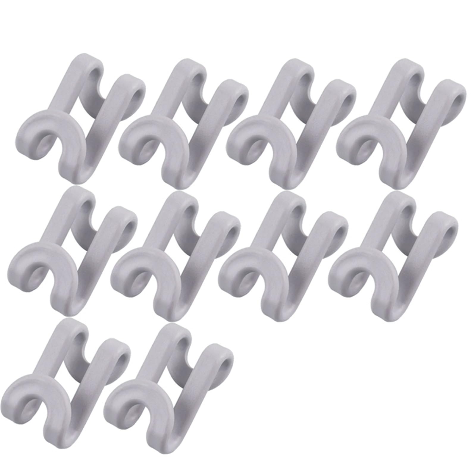 Clothes Hanger Connector Hooks 40Pcs Clothes Hanger Hooks Space Saving Closet Connector Hook Cascading Plastic Extender Clips Wardrobe Coat Organizer for Wardrobe Storage(Gray)