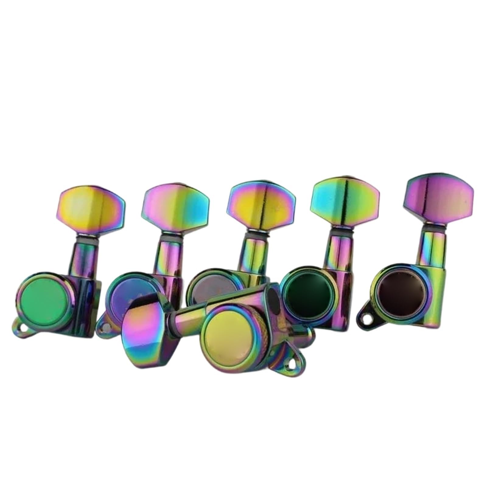 Estándar Guitarra Clavijas De Afinación Modelos De Afinadores 3R3L Clavijeros Guitarra Eléctrica Con Cuerdas Bloqueo Trasero ﻿(6L)