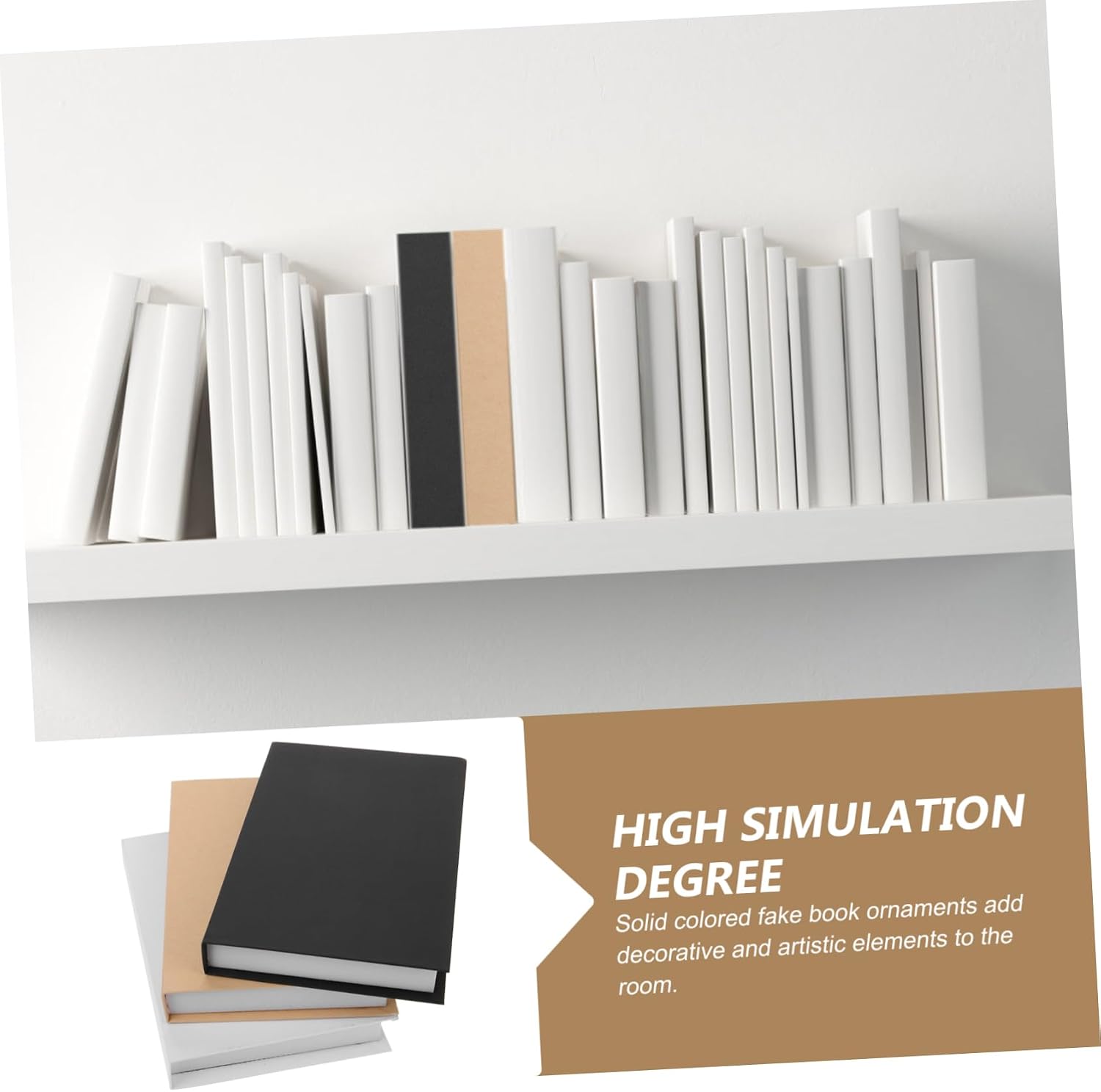 3pcs Fake Book Decor Decorative Bookends Xmas for Office Home